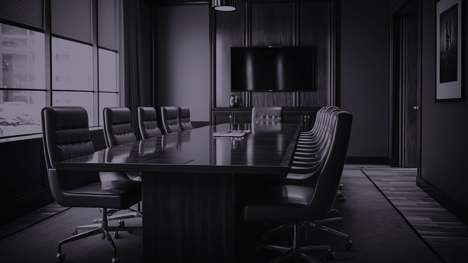 A finely appointed boardroom